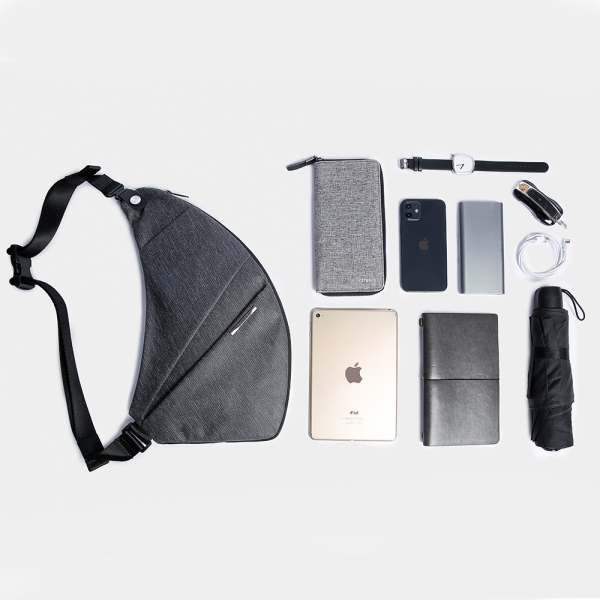 BANGE Fashion Waterproof Lightweight Expansion Anti-Extrusion Trendy Irregular Shape Korean Style Messenger Bag - Image 3