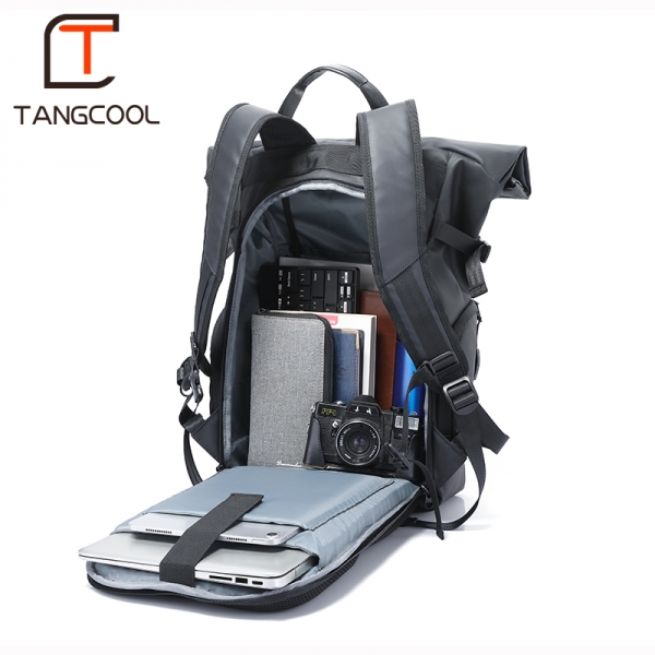TANGCOOL Men's Backpack 15.6 Inch Laptop Multifunction Fashion Large Capacity Waterproof School Bag - Image 2