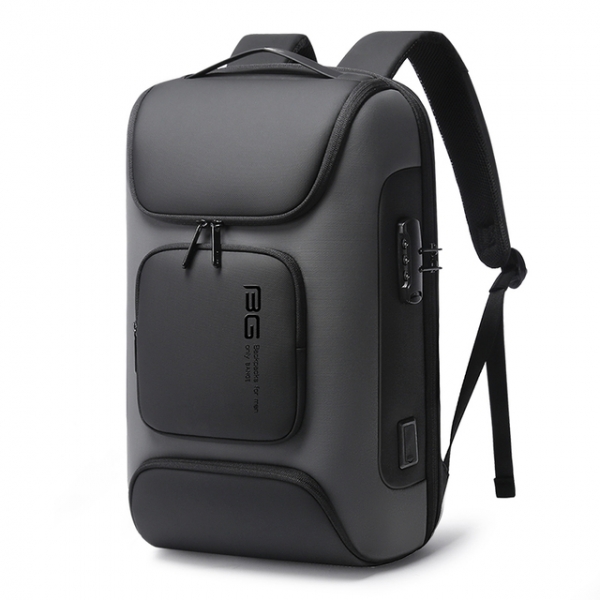 BANGE Anti-theft Big Capacity USB Charging Backpack Water-resistant Oxford Casual Travel Bag - Image 4