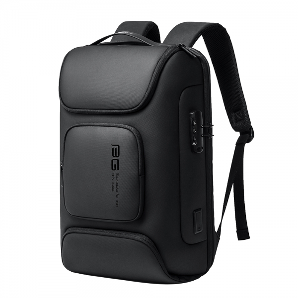 BANGE Anti-theft Big Capacity USB Charging Backpack Water-resistant Oxford Casual Travel Bag