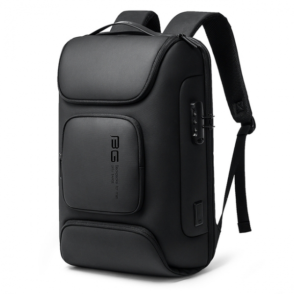 BANGE Anti-theft Big Capacity USB Charging Backpack Water-resistant Oxford Casual Travel Bag - Image 5