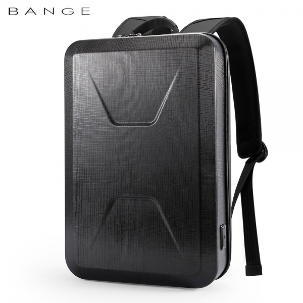 BANGE Hard Shell Waterproof Scratch Resistant Ultra Light and Convenient Men's Laptop Backpack