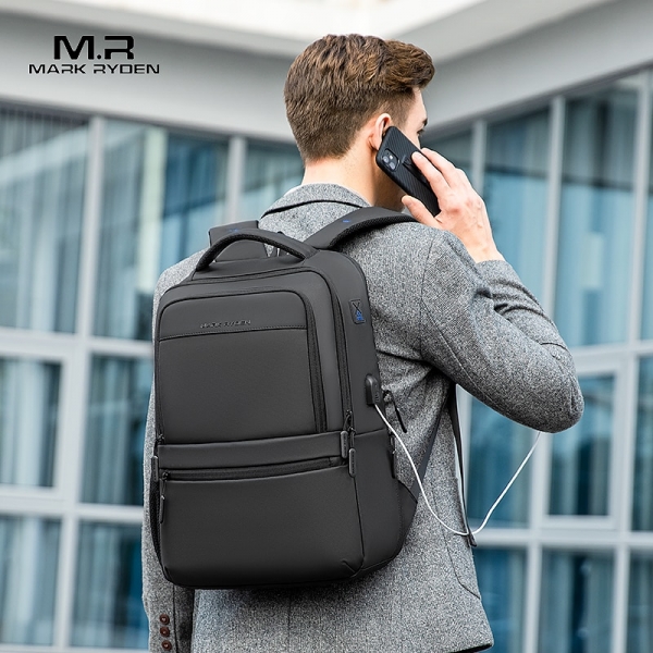 Mark Ryden Expandable Business Travel Backpack Daily Work Laptop USB Charging Bag Multifunctional Water Repellent - Image 5
