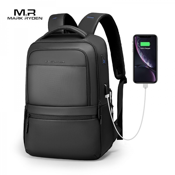 Mark Ryden Expandable Business Travel Backpack Daily Work Laptop USB Charging Bag Multifunctional Water Repellent