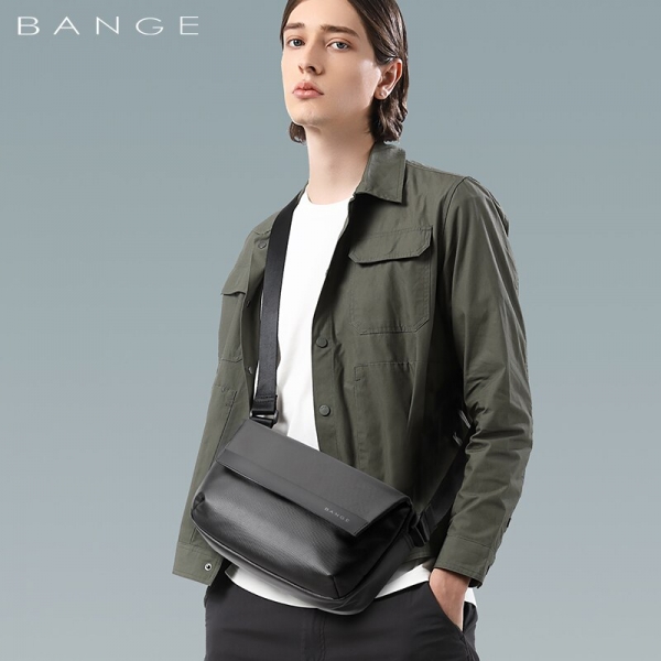 New BANGE Crossbody Bag Classic Sling Shoulder Bag Waterproof Simple Business Bag - Image 6