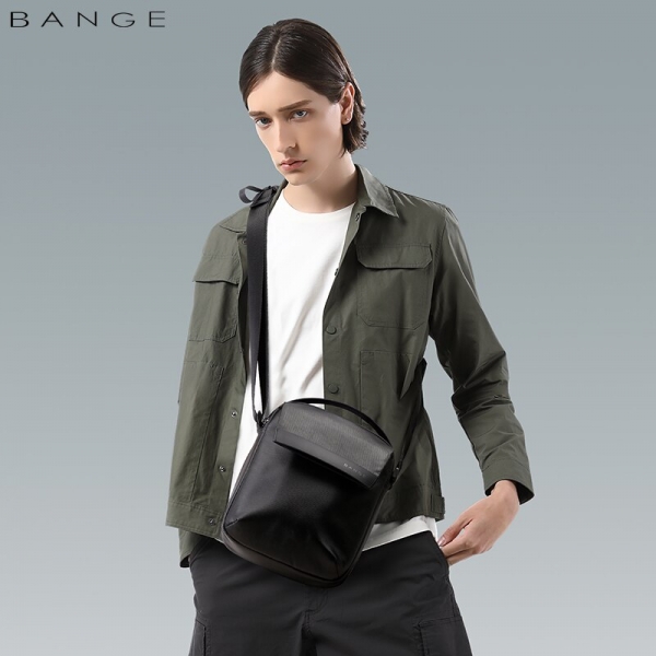 New BANGE Men's Crossbody Bag Fashion Classic Sling Bag Waterproof Simple Business Bag - Image 6