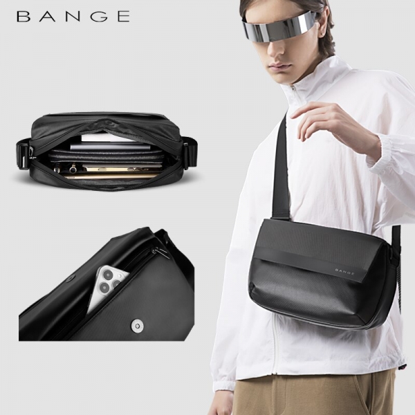 New BANGE Crossbody Bag Classic Sling Shoulder Bag Waterproof Simple Business Bag - Image 2