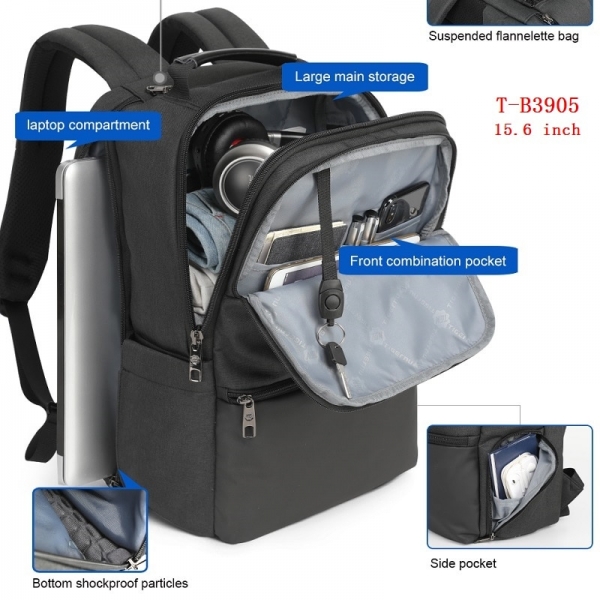 Tigernu Fashion Backpack For Men 15.6/19 inch Laptop Backpack Anti-theft Travel Backpack - Image 2