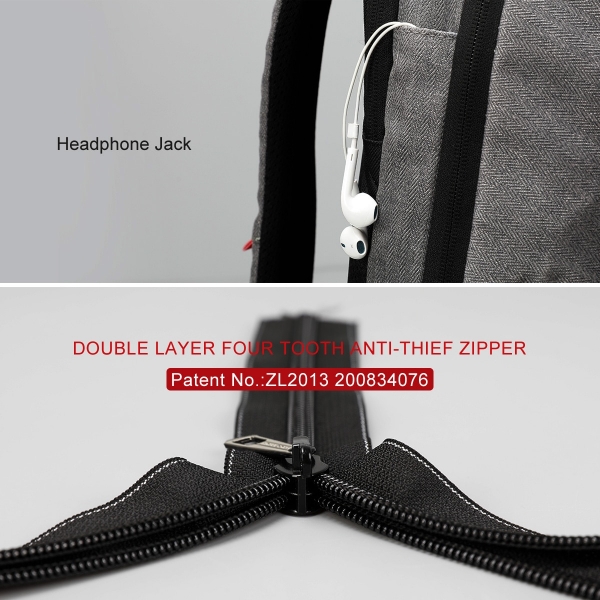 Tigernu Fashion Backpack For Men 15.6/19 inch Laptop Backpack Anti-theft Travel Backpack - Image 3