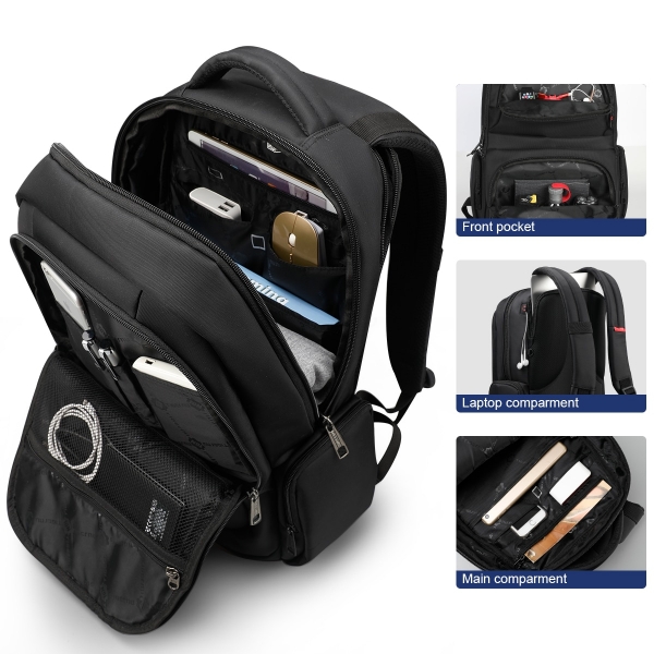 Tigernu Mens Waterproof 15.6 Inch Laptop Backpack Leisure School Backpack for Teenagers - Image 3