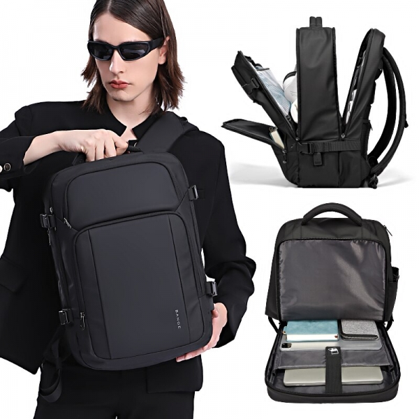 BANGE 2023 Large Capacity Travel Backpack 15.6" Laptop Backpack Fashion Travel FAA Flight Approved - Image 3