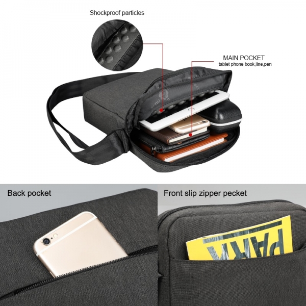 Men's Messenger Bag Waterproof Shoulder Bag Short Trip Bag Crossbody Bag Mini Sling Bag - Image 4
