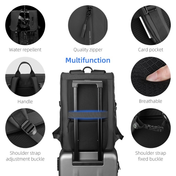 Mark Ryden Water Repellent  College Style School Bag Travel Backpack Anti-theft 15.6" Laptop Bag - Image 6