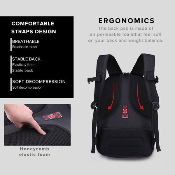 Tigernu Women Men's Backpack Large Capacity  15"/17"/19" Anti-theft Laptop Backpack Casual Business Bags School Bags - Image 5