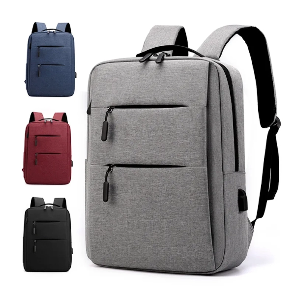 Custom Logo/Brand 15.6 Inch Backpack USB Charging Wear-resistant Leisure Business Travel Computer Bag