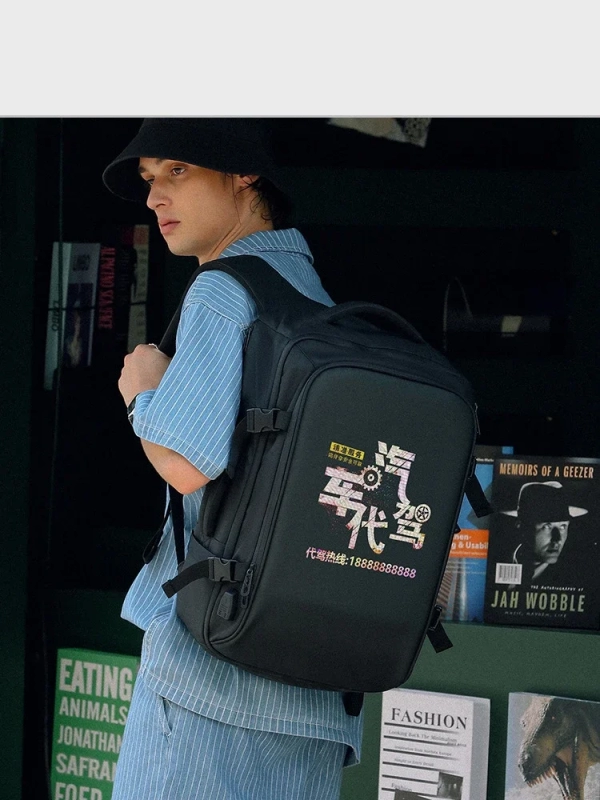 Upgraded LED Display Backpack Clearer and more Fitting Screen Multimedia Advertising Smart Programmable Screen Backpack  (PRO) - Image 2