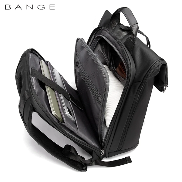 BANGE 15.6-inch Laptop Business Backpack Waterproof Multi Compartment Travel Bag School Bag - Image 3