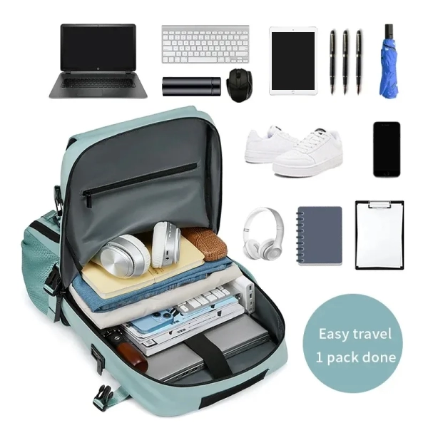 Mountaineering Travel Backpack: Large Capacity, Lightweight, and Detachable Waist Pack for Women and Men - Image 3