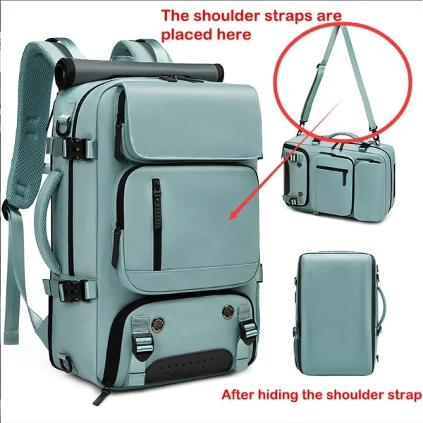Mountaineering Travel Backpack: Large Capacity, Lightweight, and Detachable Waist Pack for Women and Men - Image 4