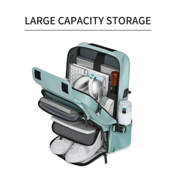 Mountaineering Travel Backpack: Large Capacity, Lightweight, and Detachable Waist Pack for Women and Men - Image 5