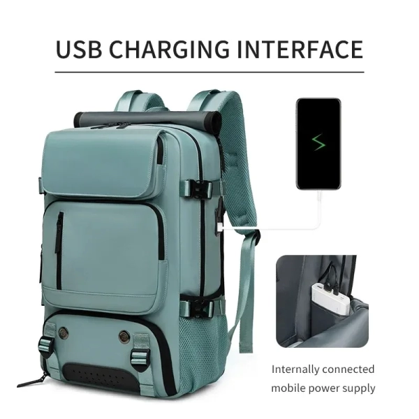 Mountaineering Travel Backpack: Large Capacity, Lightweight, and Detachable Waist Pack for Women and Men - Image 2