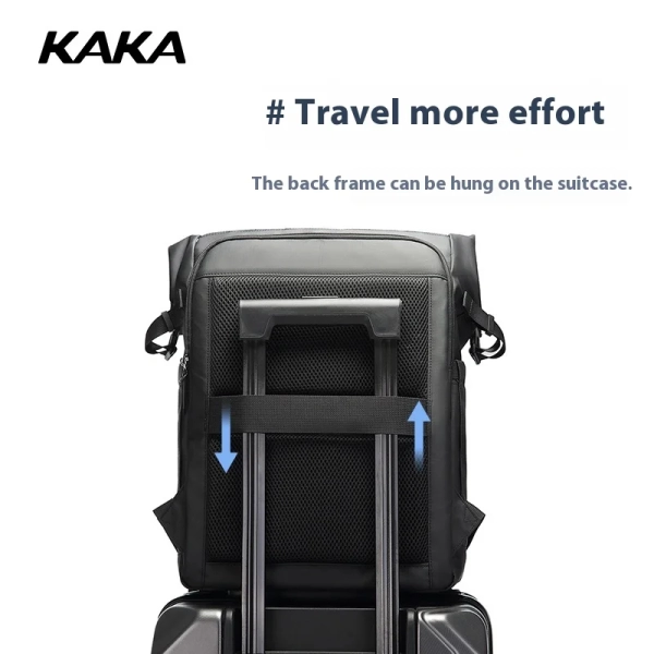 KAKA Men's Business Backpack: Stylish Laptop Rucksack for Outdoor Travel and School Use - Image 5