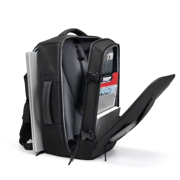 OONO Multifunctional Large Capacity Vacuum Storage Airbag Explorer Backpack For Men fits 15.6 Inch Laptop - Image 4