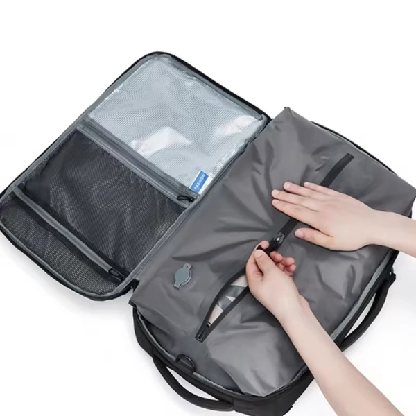 OONO Multifunctional Large Capacity Vacuum Storage Airbag Explorer Backpack For Men fits 15.6 Inch Laptop - Image 2