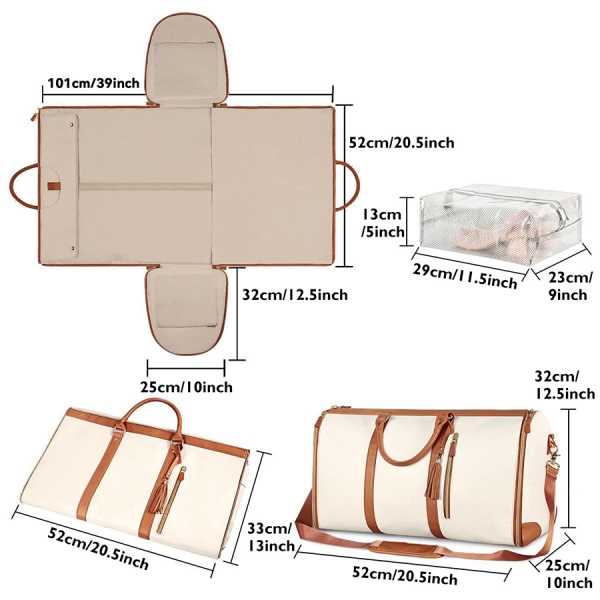 Foldable Travel Bag: Large Capacity, Multi-functional, Wrinkle Prevention - Image 3